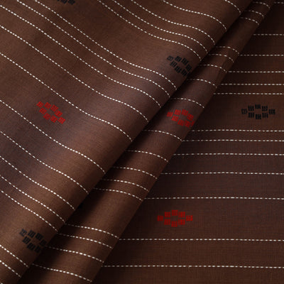 Brown - Prewashed Cotton Jacquard Fabric 24