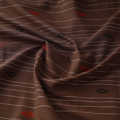 Brown - Prewashed Cotton Jacquard Fabric 24