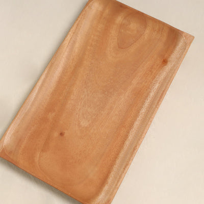 Hand Carved Natural Neem Wooden Tray 58