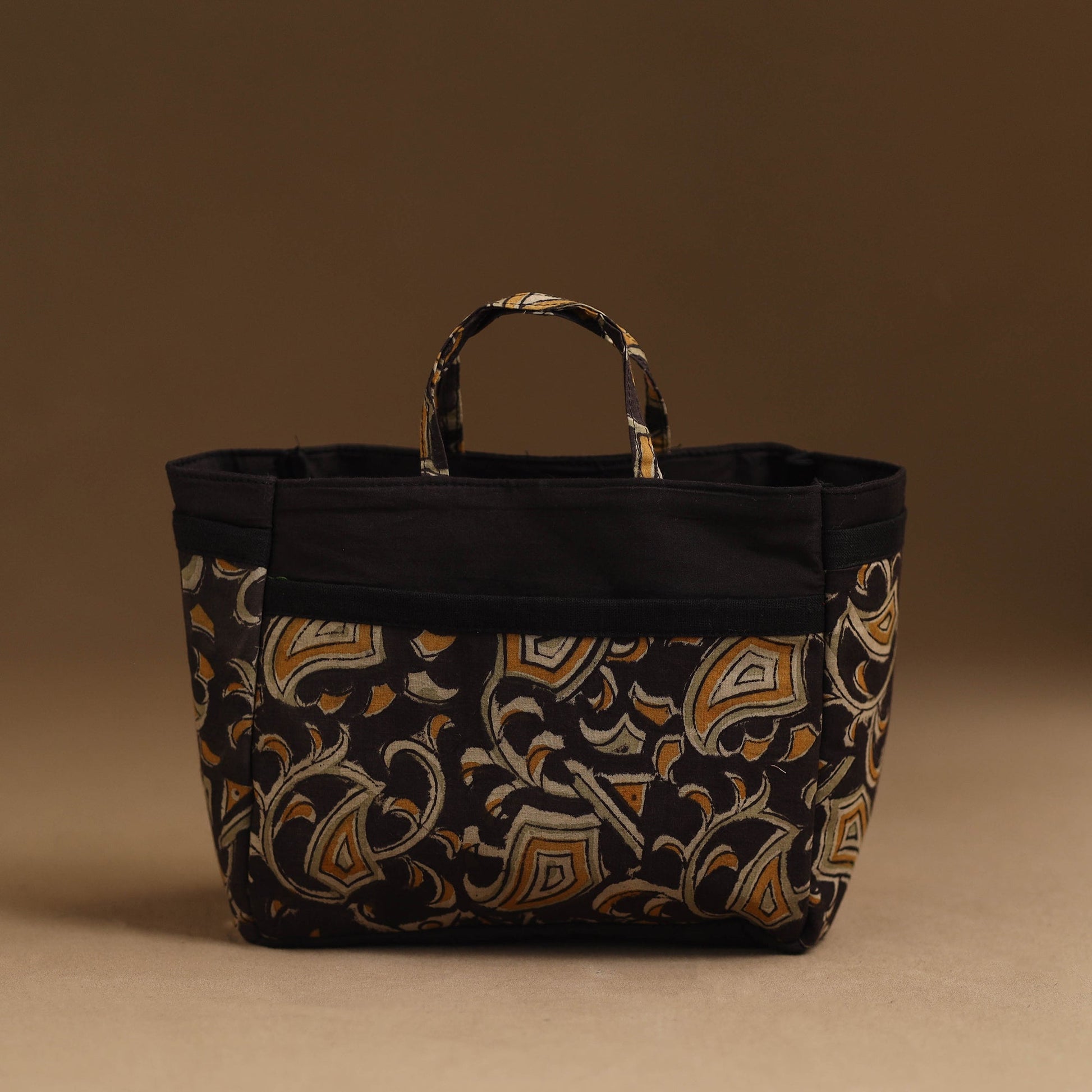 Black - Handmade Cotton Multipurpose Cosmetic/Toiletry Bag 07