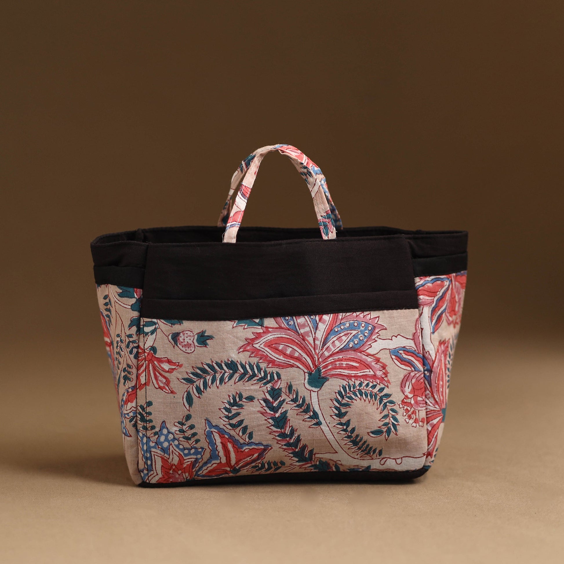 Brown - Handmade Cotton Multipurpose Cosmetic/Toiletry Bag 18