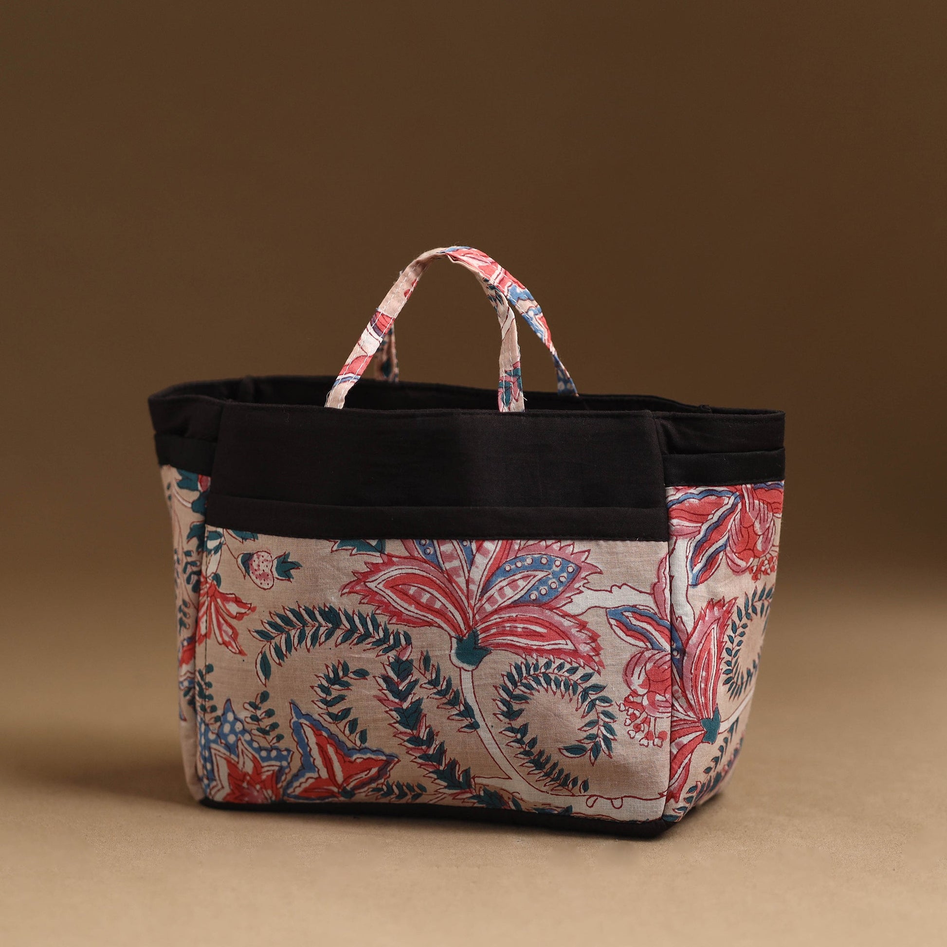 Brown - Handmade Cotton Multipurpose Cosmetic/Toiletry Bag 18