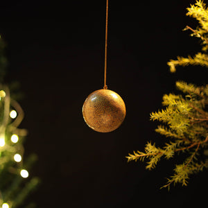 Ball - Kashmir Handpainted Christmas Ornament 06