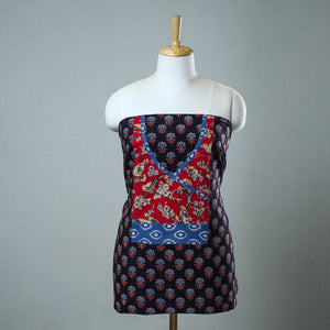 Black - Block Printed Cotton Ajrakh Kurta Material (2.5 meter) 44