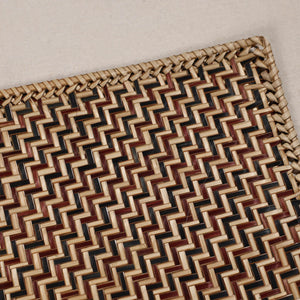 Brown - Handmade Water Hyacinth Placemat with Border from Assam (18 x 13 in)