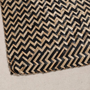 Black - Handmade Water Hyacinth Placemat from Assam (20 x 13 in)