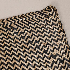 Black - Handmade Water Hyacinth Placemat from Assam (20 x 13 in)
