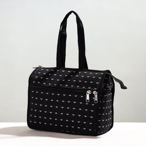 Black - Handcrafted Jacquard Cotton Hand Bag