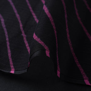 Black - Leheriya Tie-Dye Kota Doria Cotton Fabric 04