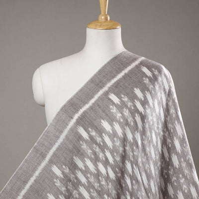 Brown - Maniabandha Ikat Weave Handloom Cotton Fabric