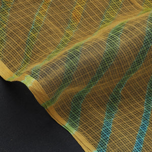 Brown - Leheriya Tie-Dye Kota Doria Cotton Fabric 63