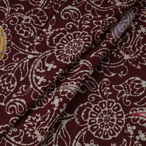 Brown - Indonesian Style Cotton Batik Print Fabric 39