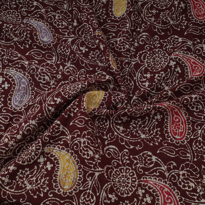 Brown - Indonesian Style Cotton Batik Print Fabric 39