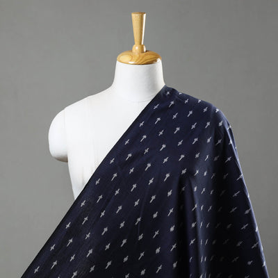Blue - Cotton Pochampally Ikat Fabric 04