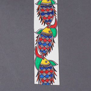Assorted - Madhubani Handpainted Bookmark (7.5 x 2 in)
