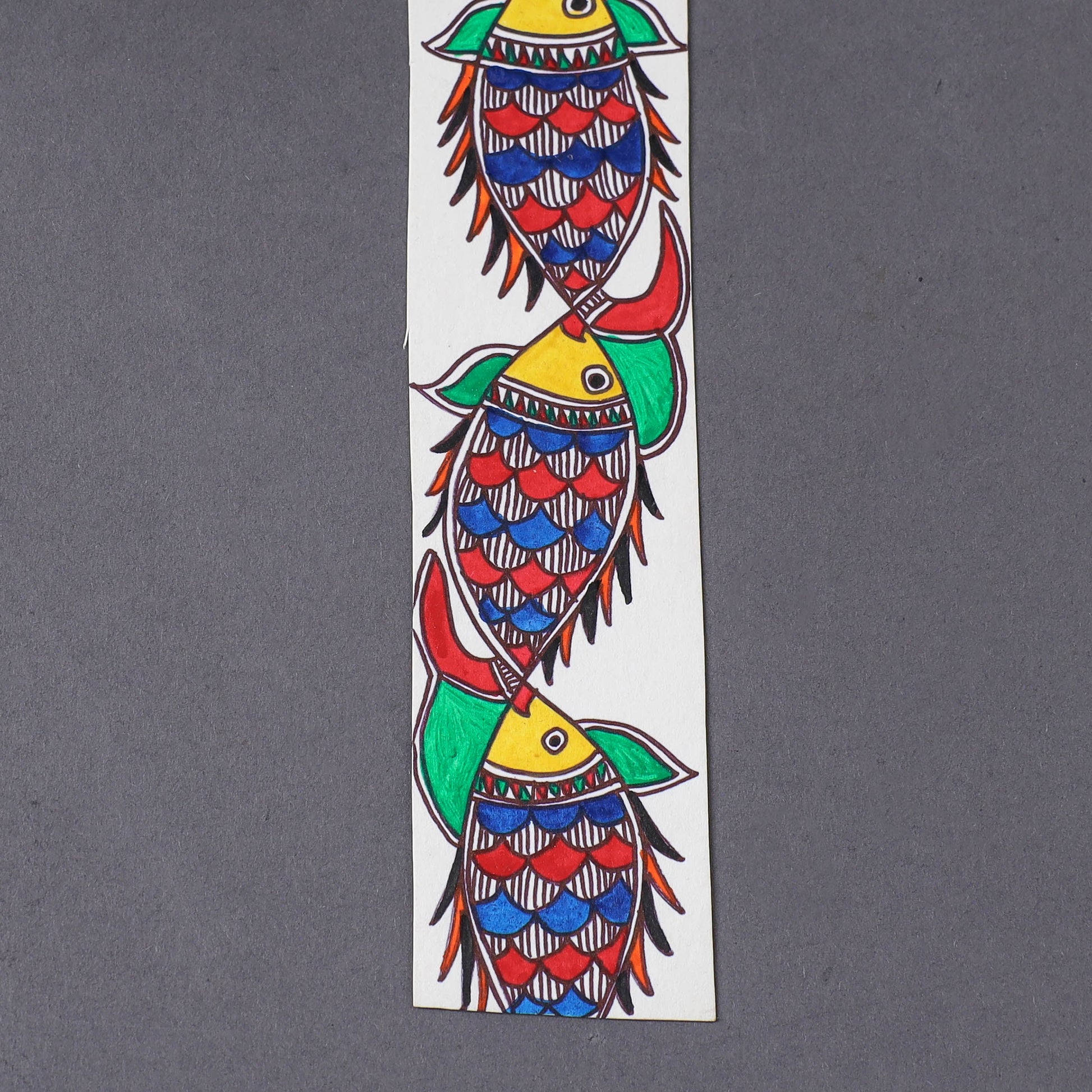 Assorted - Madhubani Handpainted Bookmark (7.5 x 2 in)