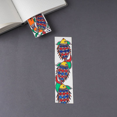 Assorted - Madhubani Handpainted Bookmark (7.5 x 2 in)