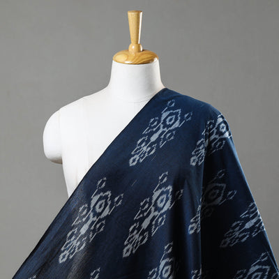 Blue - Central Asian Pochampally Ikat Cotton Fabric 18
