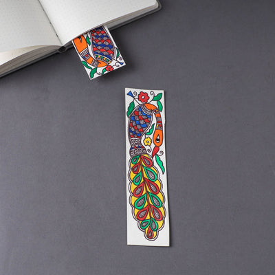 Assorted - Madhubani Handpainted Bookmark (7.5 x 2 in)