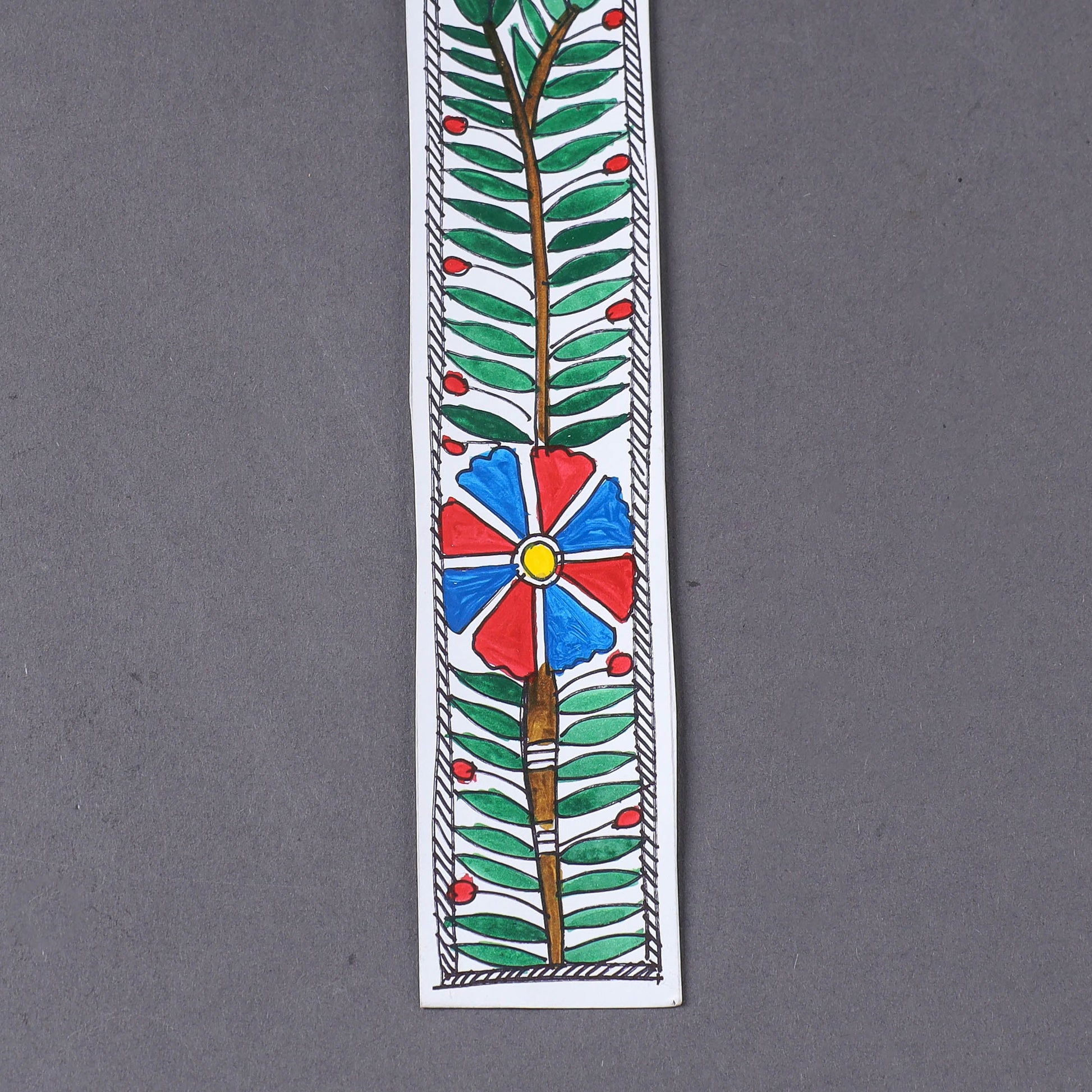 Assorted - Madhubani Handpainted Bookmark (7.5 x 2 in)