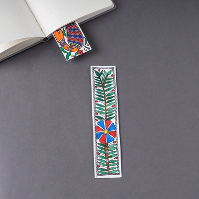 Assorted - Madhubani Handpainted Bookmark (7.5 x 2 in)