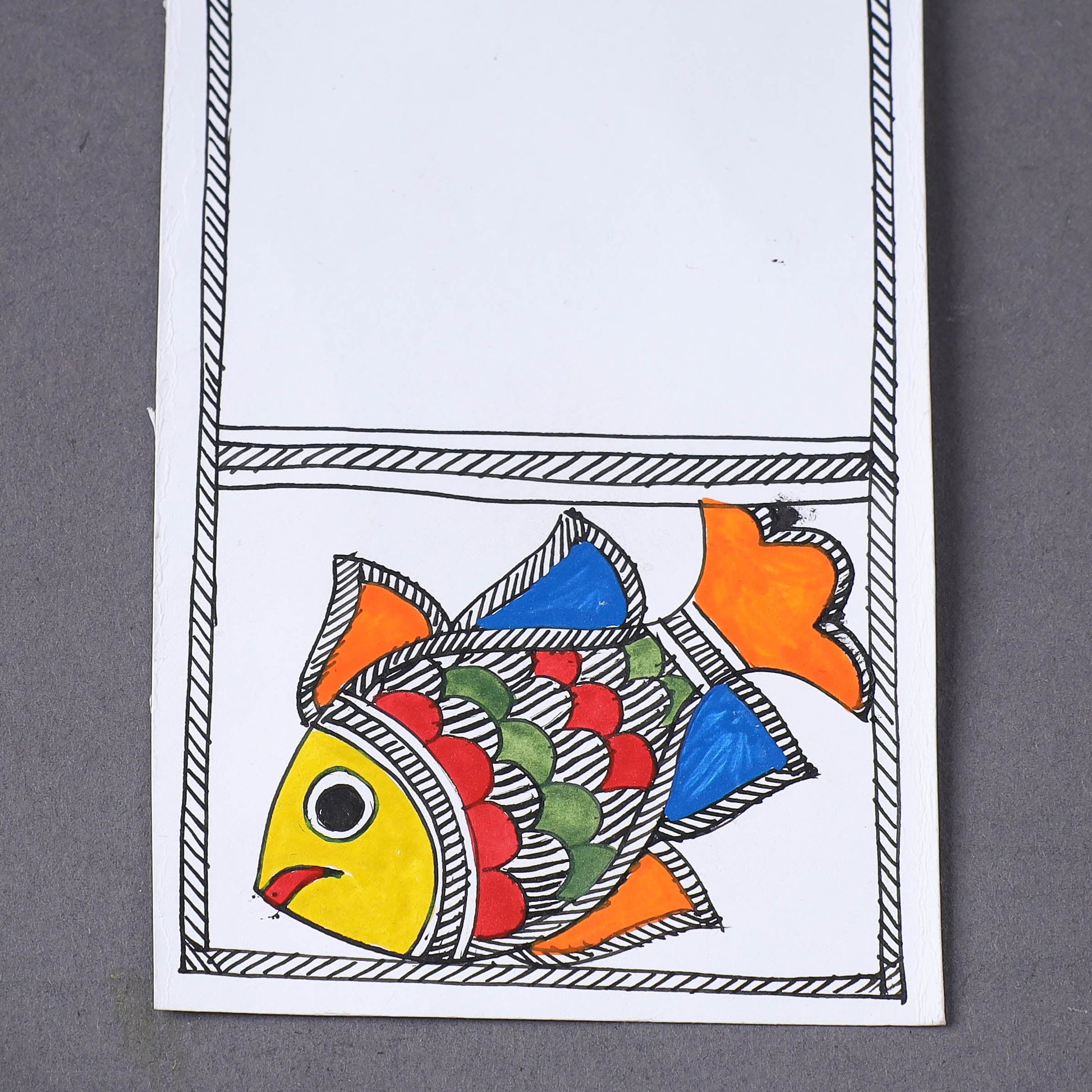 Assorted - Madhubani Handpainted Post Card (3.5 x 5.5 in)