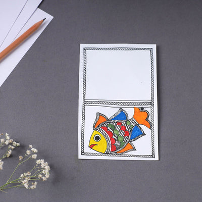 Assorted - Madhubani Handpainted Post Card (3.5 x 5.5 in)