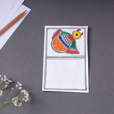 Assorted - Madhubani Handpainted Post Card (3.5 x 5.5 in)