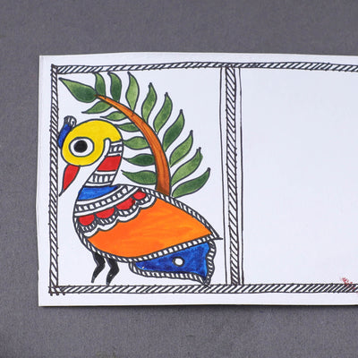 Assorted - Madhubani Handpainted Post Card (3.5 x 5.5 in)