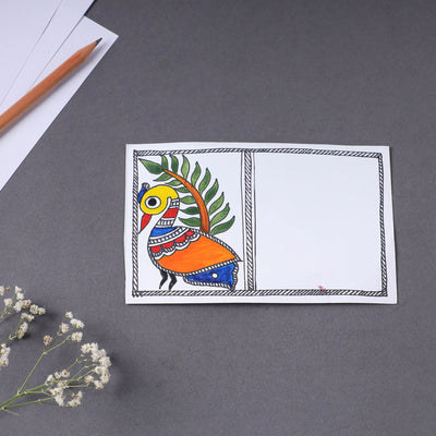 Assorted - Madhubani Handpainted Post Card (3.5 x 5.5 in)