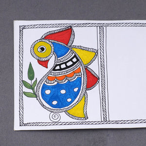 Assorted - Madhubani Handpainted Post Card (3.5 x 5.5 in)