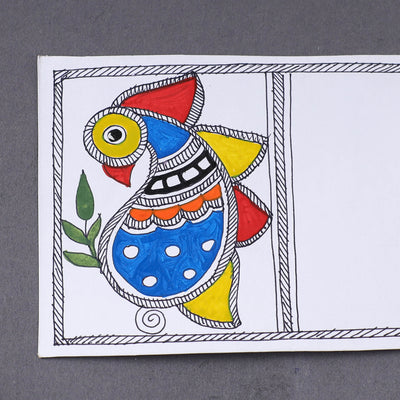 Assorted - Madhubani Handpainted Post Card (3.5 x 5.5 in)
