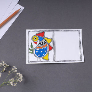 Assorted - Madhubani Handpainted Post Card (3.5 x 5.5 in)
