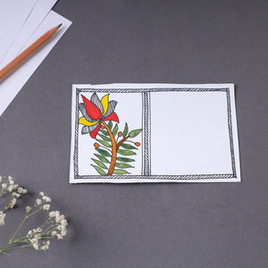 Assorted - Madhubani Handpainted Post Card (3.5 x 5.5 in)