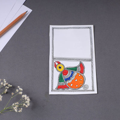 Assorted - Madhubani Handpainted Post Card (3.5 x 5.5 in)