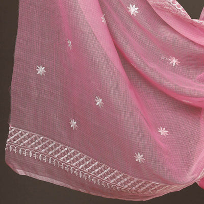 3pc Cotton Embroidered Kota Doria Dress Material 06