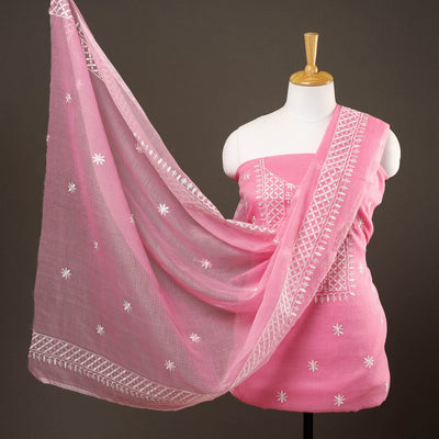 3pc Cotton Embroidered Kota Doria Dress Material 06