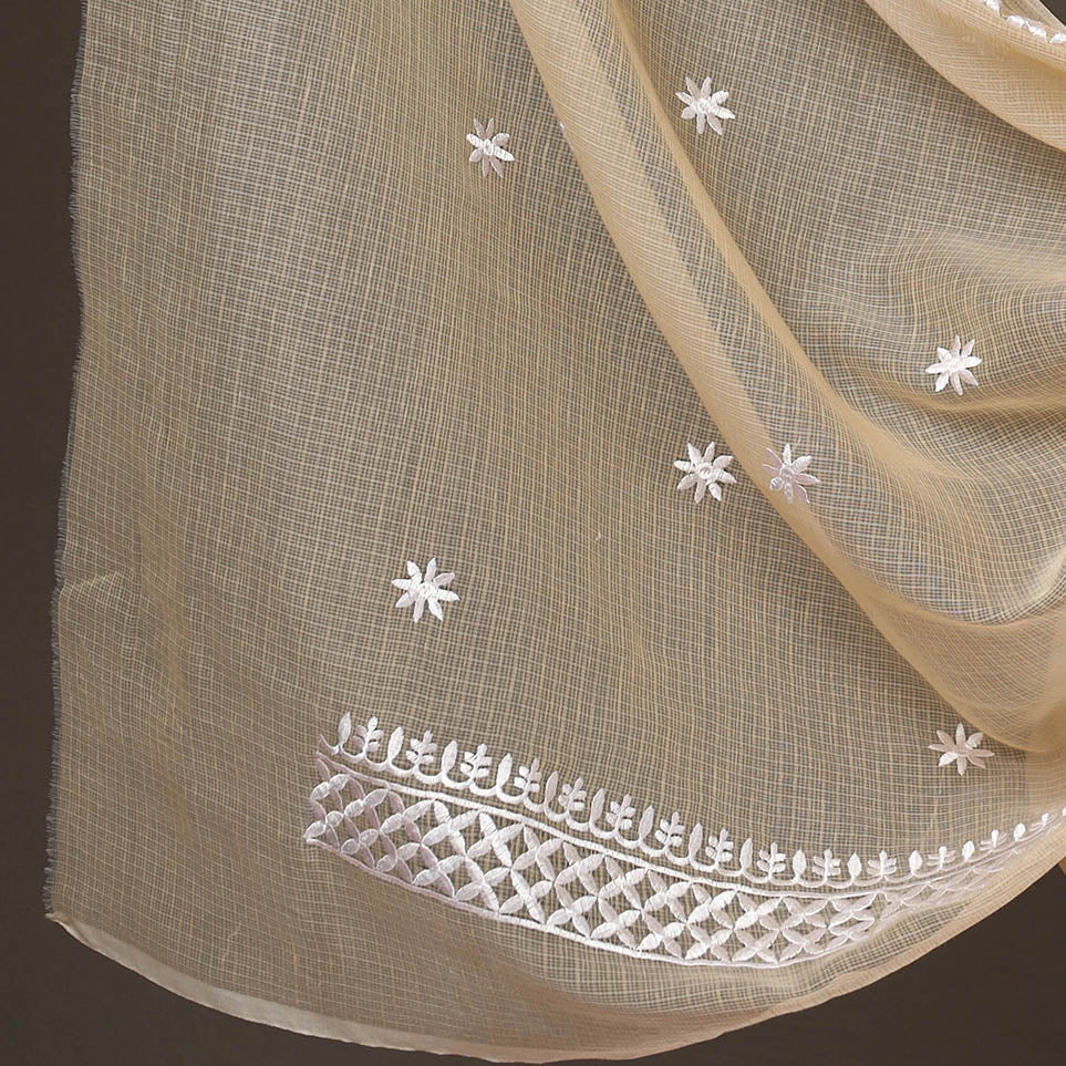 3pc Cotton Embroidered Kota Doria Dress Material 15