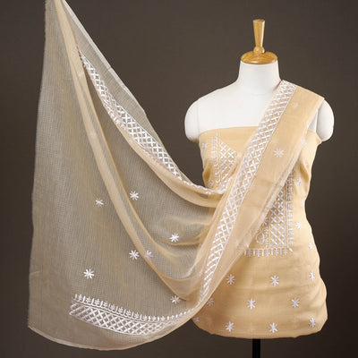 3pc Cotton Embroidered Kota Doria Dress Material 15