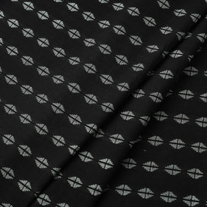 Black - Jacquard Prewashed Cotton Fabric