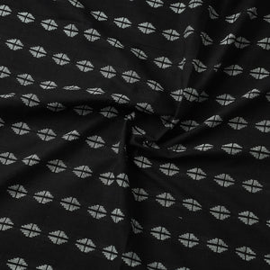 Black - Jacquard Prewashed Cotton Fabric