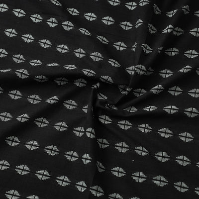 Black - Jacquard Prewashed Cotton Fabric