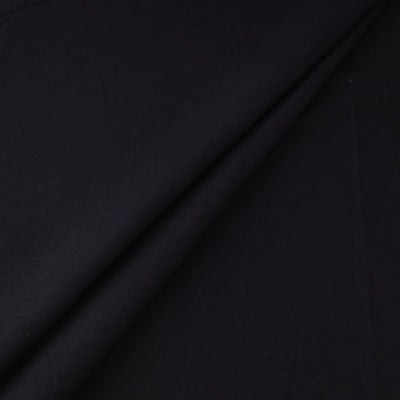 Black - Prewashed Plain Cotton Fabric 01