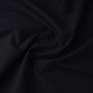Black - Prewashed Plain Cotton Fabric 01