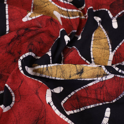 Black - Hand Batik Printed Cotton Single Bed Cover (96 x 59 in) 01