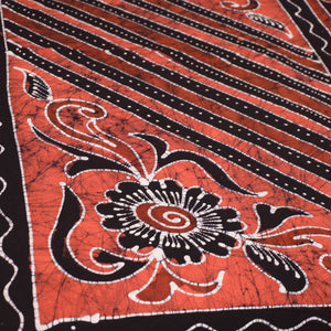 Black - Hand Batik Printed Cotton Single Bed Cover (96 x 59 in) 08