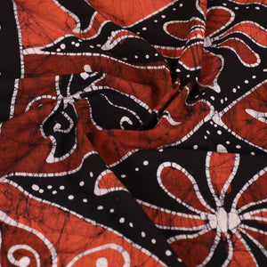 Black - Hand Batik Printed Cotton Single Bed Cover (96 x 59 in) 09