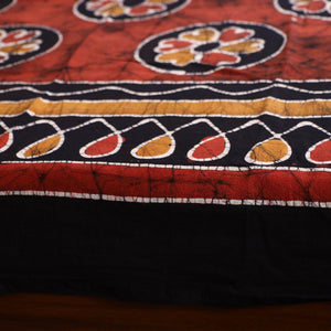 Black - Hand Batik Printed Cotton Single Bed Cover (96 x 59 in) 10