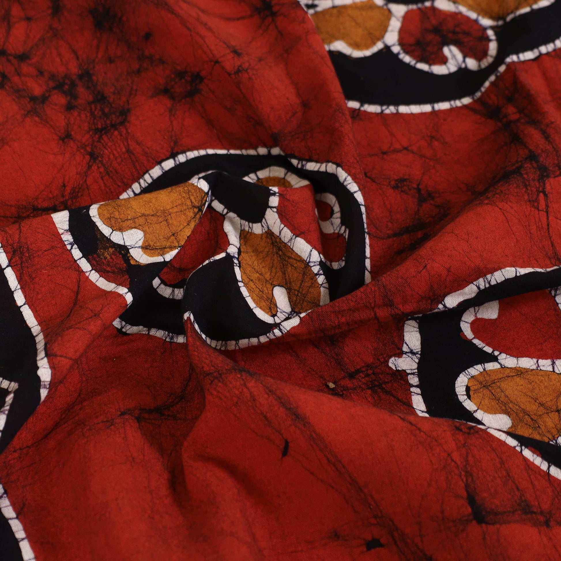 Black - Hand Batik Printed Cotton Single Bed Cover (96 x 59 in) 10