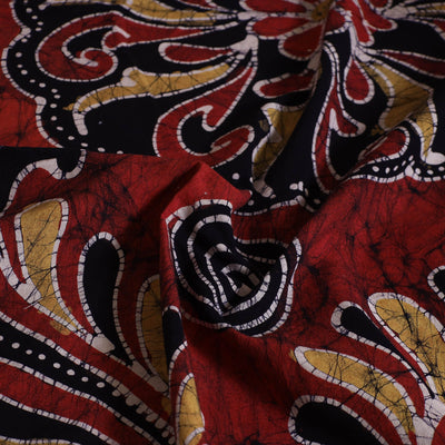 Black - Hand Batik Printed Cotton Single Bed Cover (96 x 59 in) 12